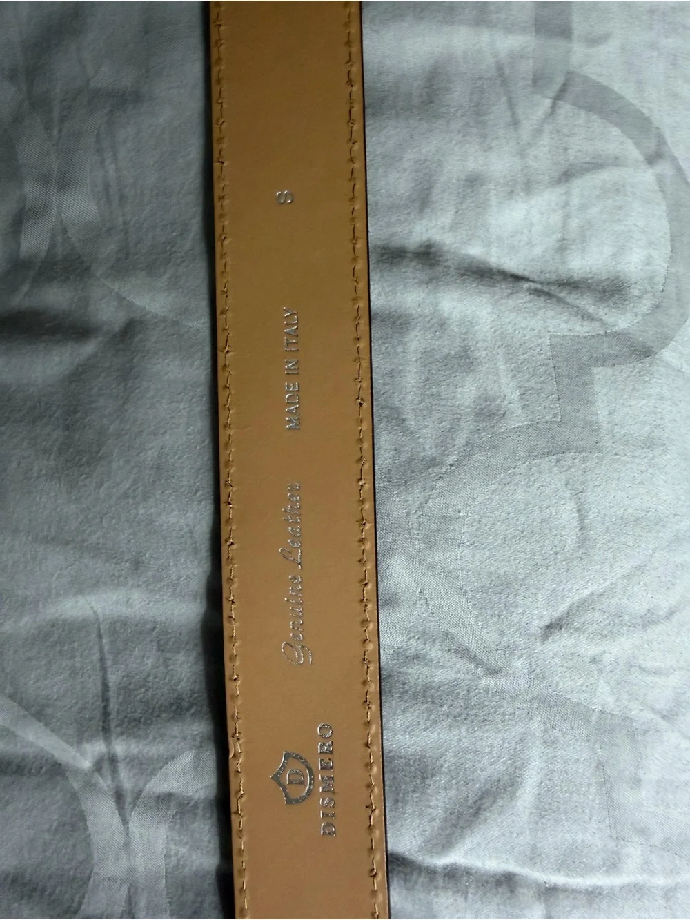 Dismero Vintage Tan Leather Belt With Antique Buckle